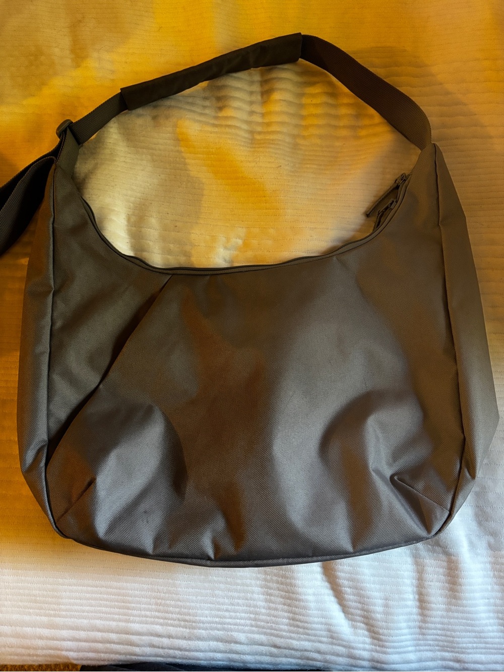 Muji Nylon Bag — crossbody or shoulder (worn 2x)